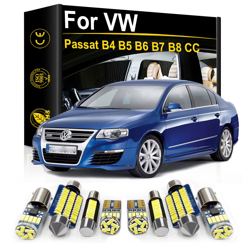 Pour Volkswagen VW Passat B4 B5 B6 B7 B8 CC variante 1998 1999-2006 2007-2016 2017 accessoires lumières intérieures LED lampe Canbus
