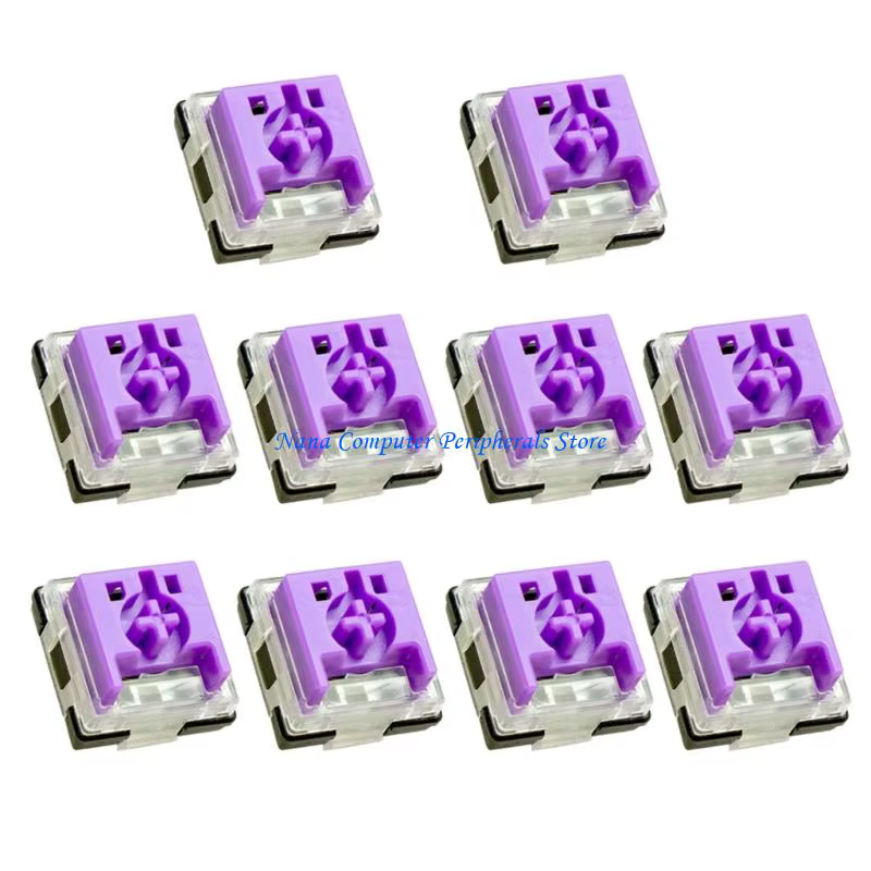 F68C 10 pièces commutateurs silencieux à profil bas avec oscillation réduite Double Contacts en or Rose claviers mécaniques