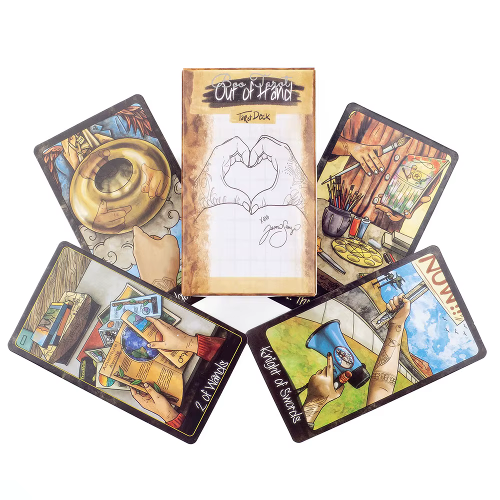 Jeu de Tarot Out Of Hand, 78 cartes pour tous les amateurs de recyclage, Family Gathering Ination Board Game, Guide Vervoltage Edition