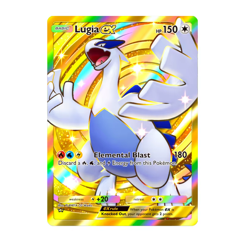 Couronne de poche série Rare PKM Eevee Lunala Arceus carte monstre faite maison textures gravées cartes de jeu de Collection Anime célibataires