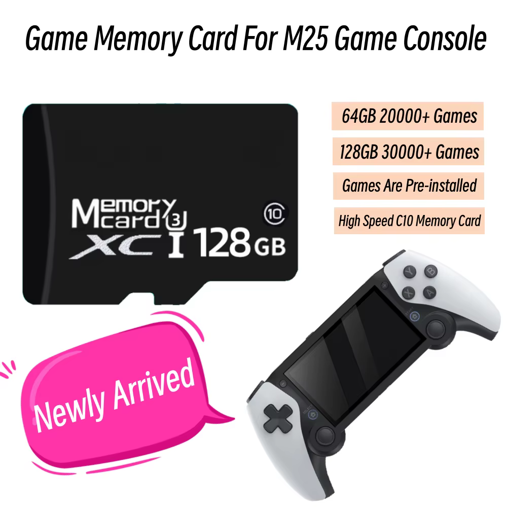 128GB 30000 jeux gratuits carte de jeu pour Console de jeu M25 64GB