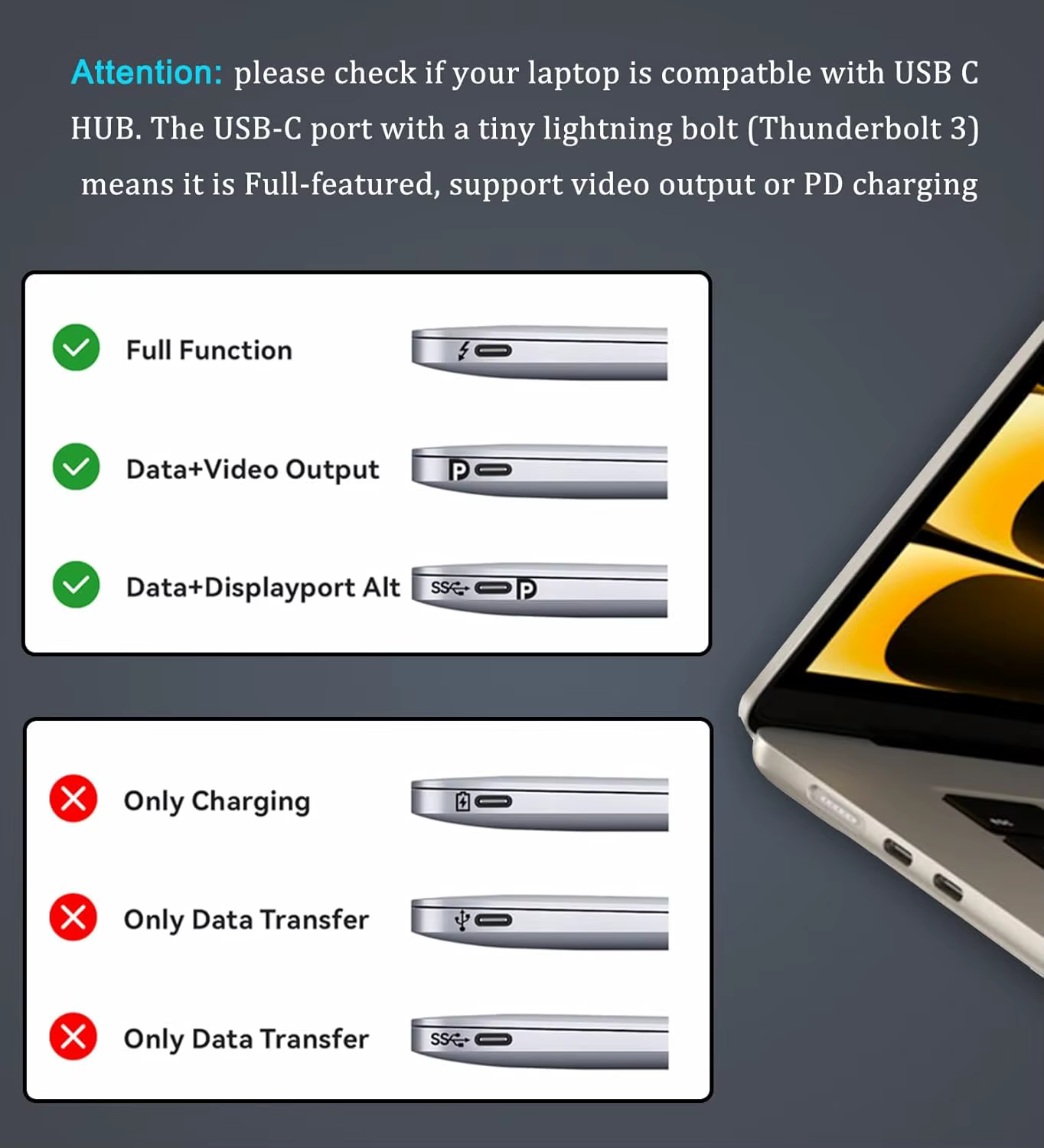 Station d'accueil USB C avec sortie HDMI 4K