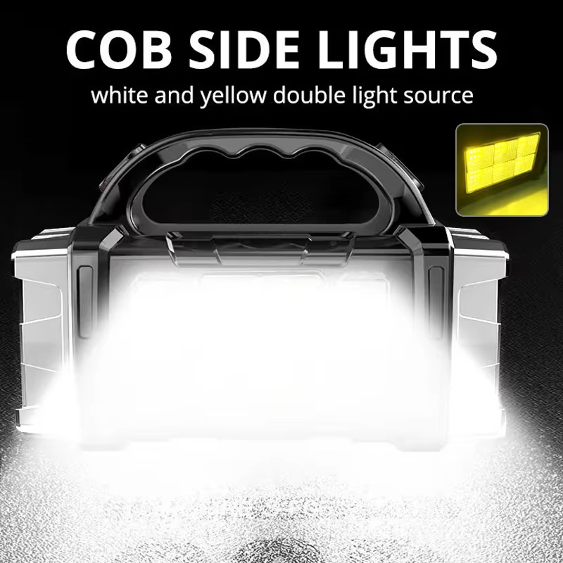 Lampe à main Portable Rechargeable 8/4 LED lampe de poche puissante Camping en plein air lumière de charge solaire torche USB avec lanterne de travail COB