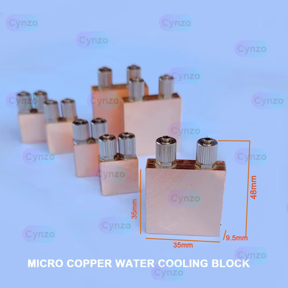 Bloc de refroidissement par eau en cuivre pour ordinateur portable