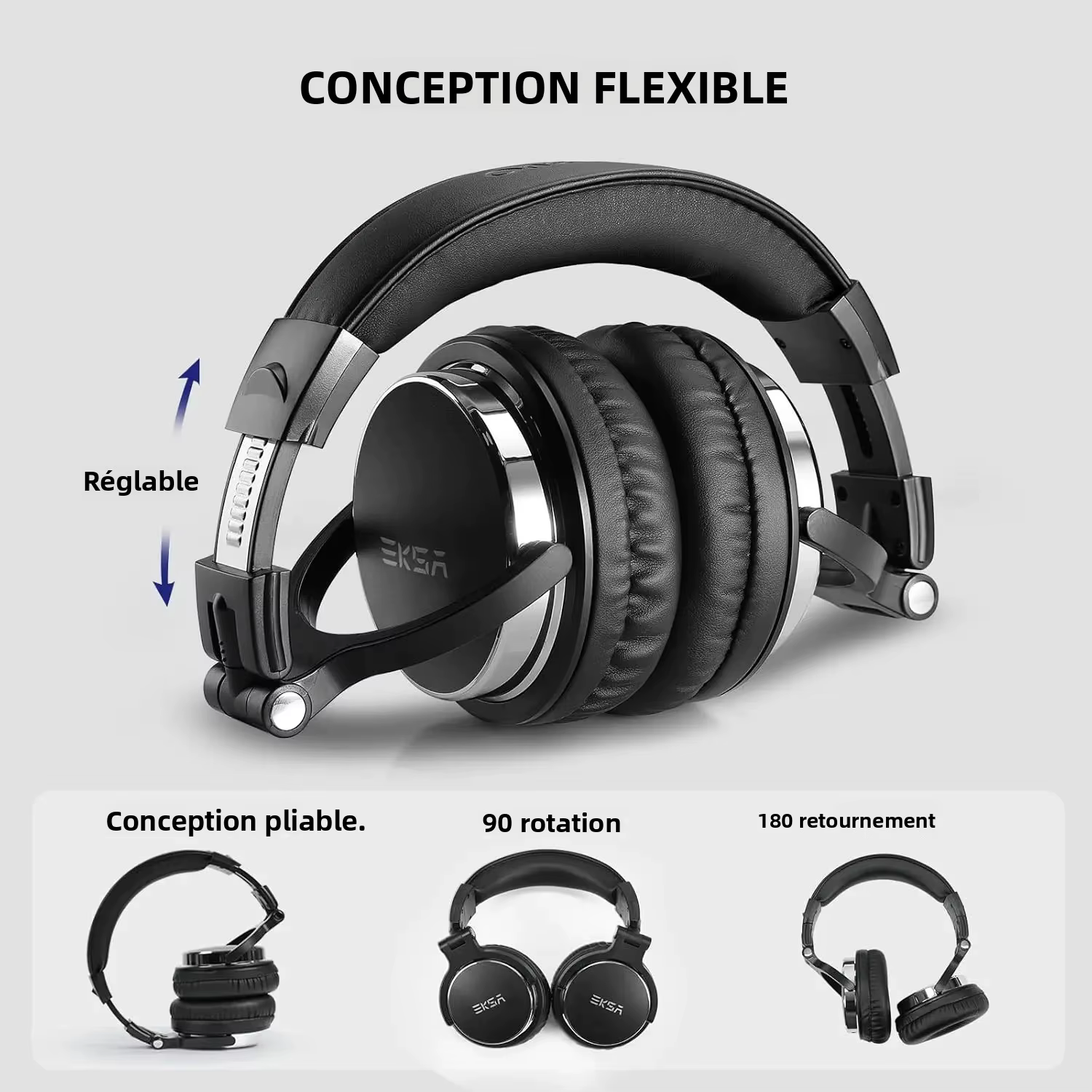Oneodio Studio HIFI 3.5/6.35mm casque filaire moniteur professionnel