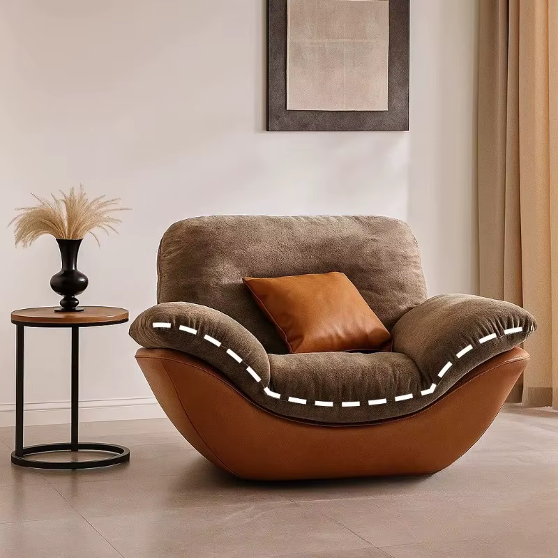 Fauteuils de salon italiens Egg, pliables, esthétiques, pour le loisir, avec dossier unique, Sillas, mobilier pour la maison