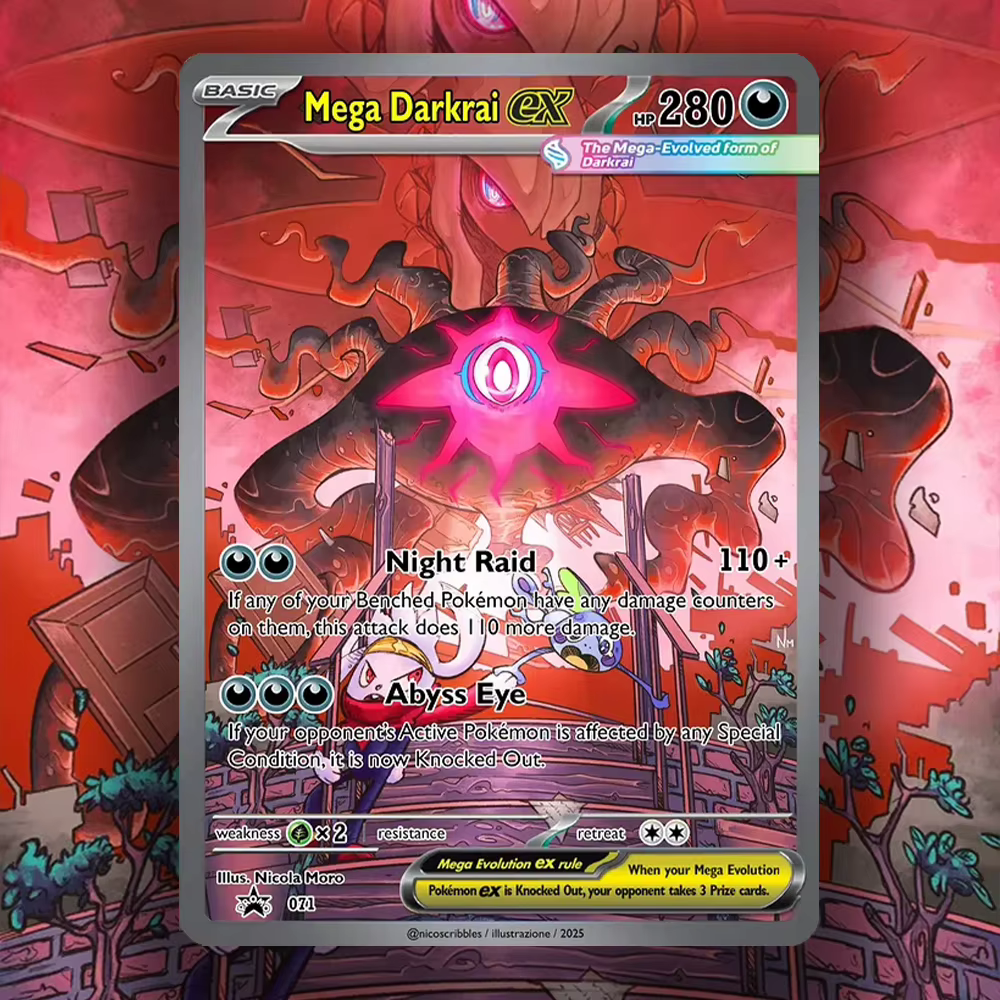 Cartes PKM Mega Rayquaza Ex/ Mega Darkrai Ex, cartes personnalisées de haute qualité, cartes de jeu Pokémon, collection de cartes d'anime, holographiques