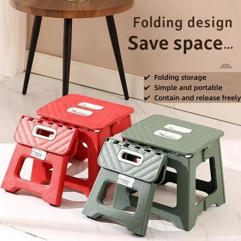 Chaise de camping portable d'extérieur, tabouret pliant pour adultes et enfants, petit tabouret familial, chaise de pêche ultralégère et portable