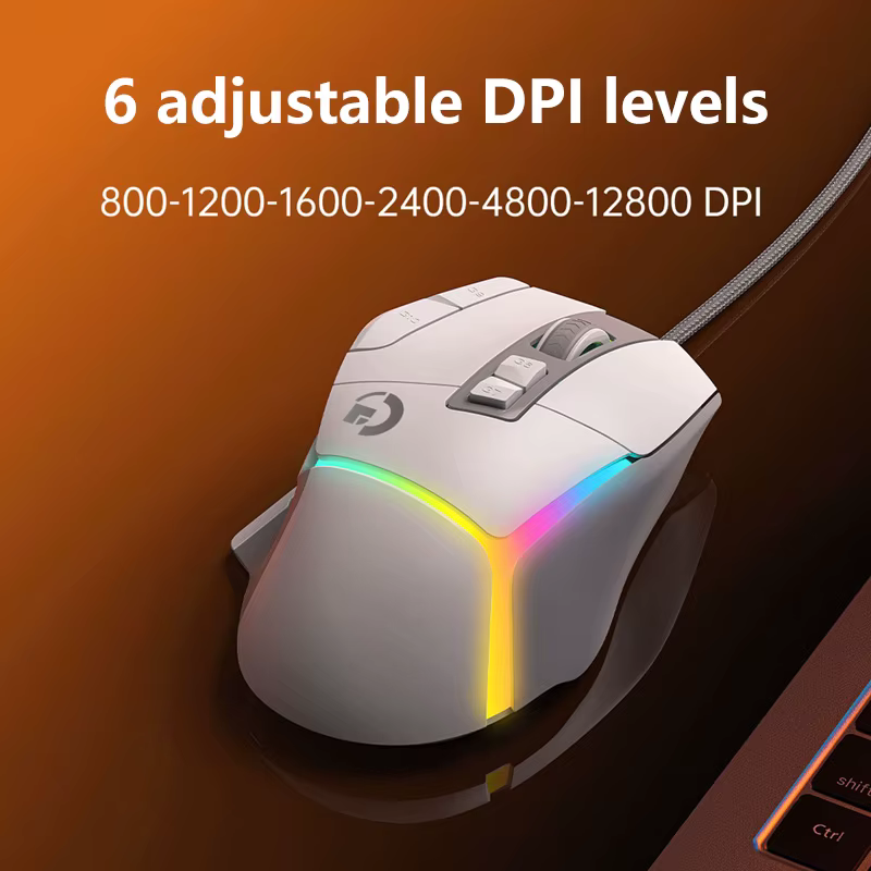 Souris de jeu sans fil ergonomique