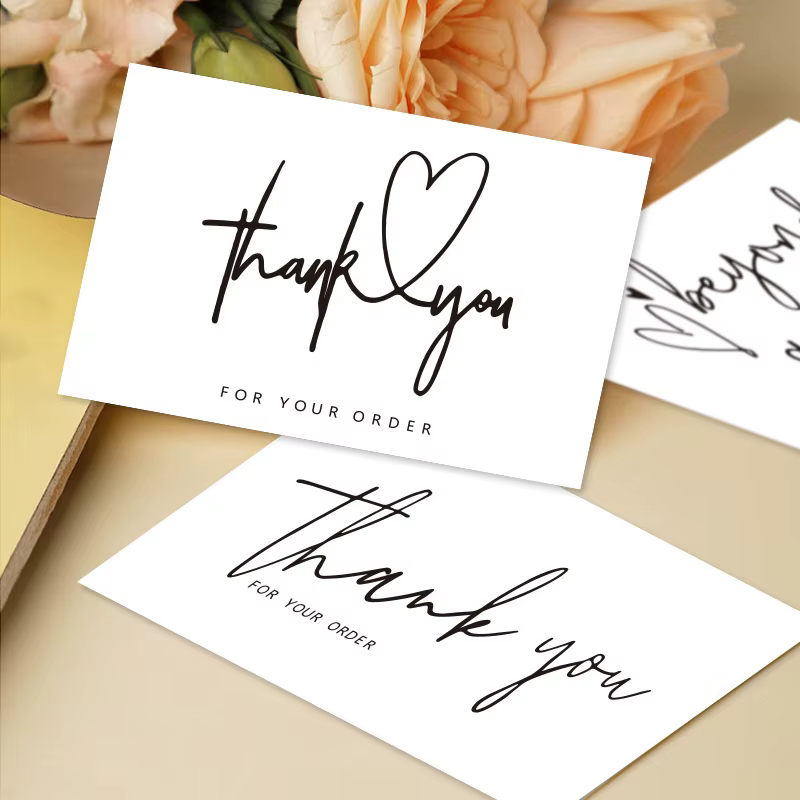 Cartes de remerciement pour le soutien de ma petite entreprise, 50 pièces, cartes de remerciement pour les clients, pour les détaillants en ligne, emballage cadeau, décoration