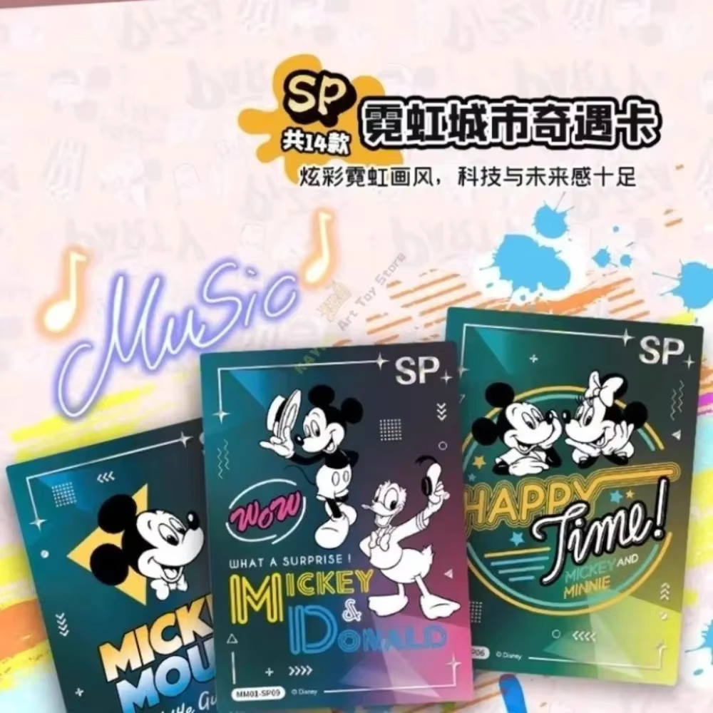 Carte officielle Disney Card.Fun, série de cartes à thème de dessins animés, collection de cartes de jeu, Mickey, Mickey Mouse, jouet périphérique, cadeau