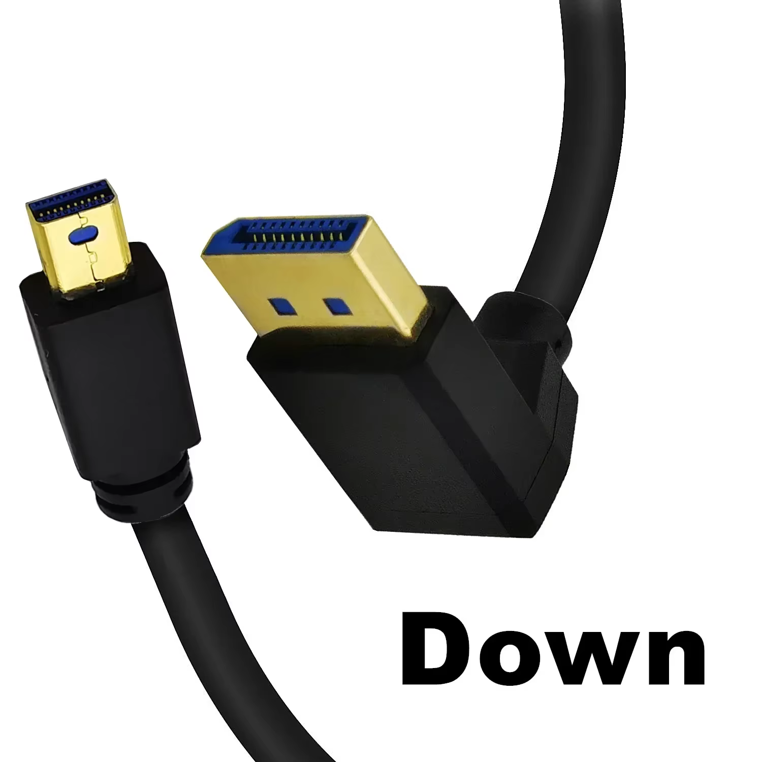 Câble Mini DisplayPort MiniDP vers DP coudé à 90 degrés