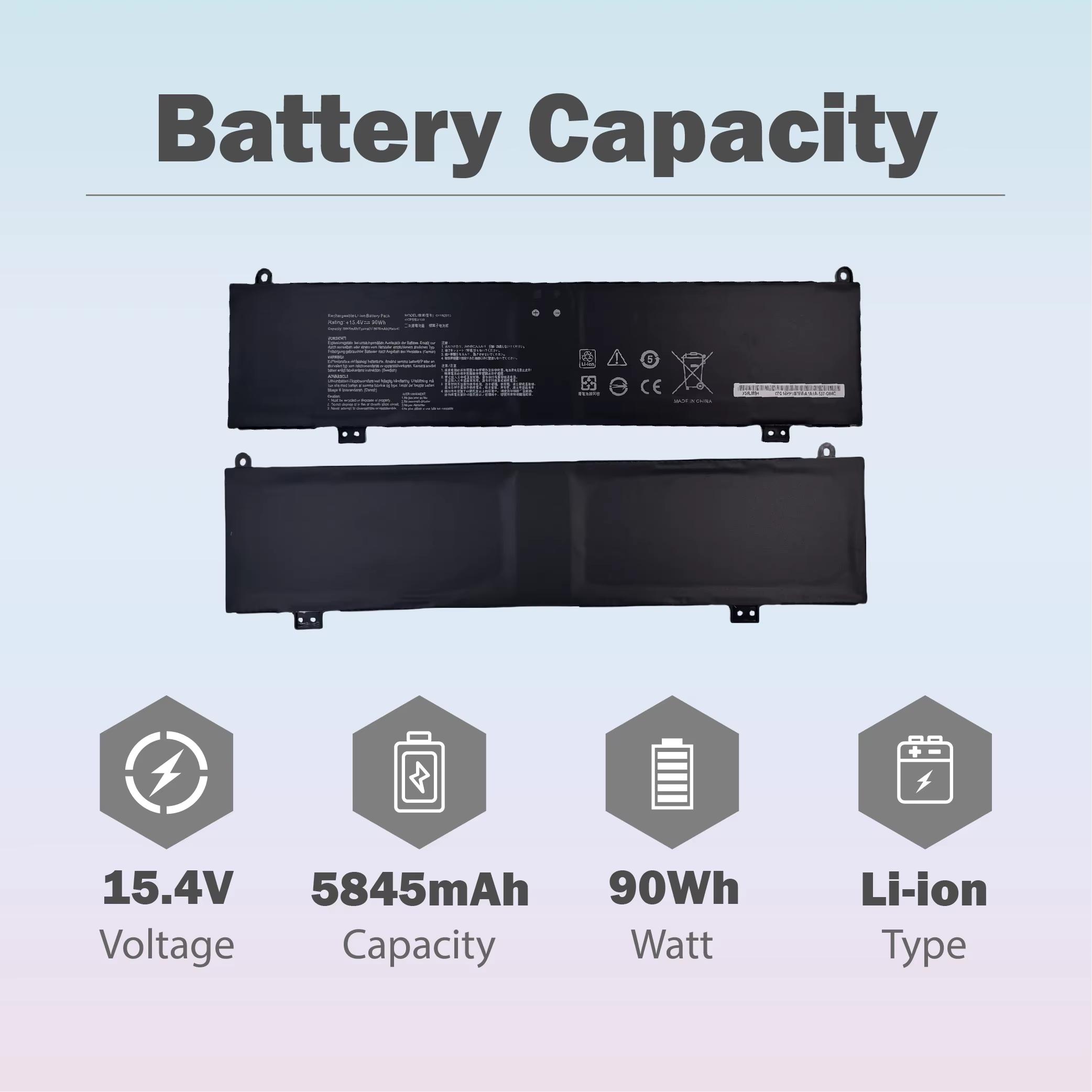 C41N2013 Batterie de remplacement pour ordinateur portable Asus TUF Gaming A15 FA507 A17 FA707 ROG Strix G513 G513IM