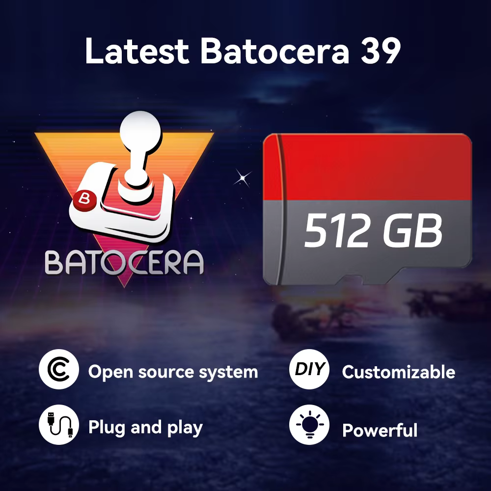 Carte TF Batocera 39 Jeux pour Steam Deck/GDP WIN4 Consoles
