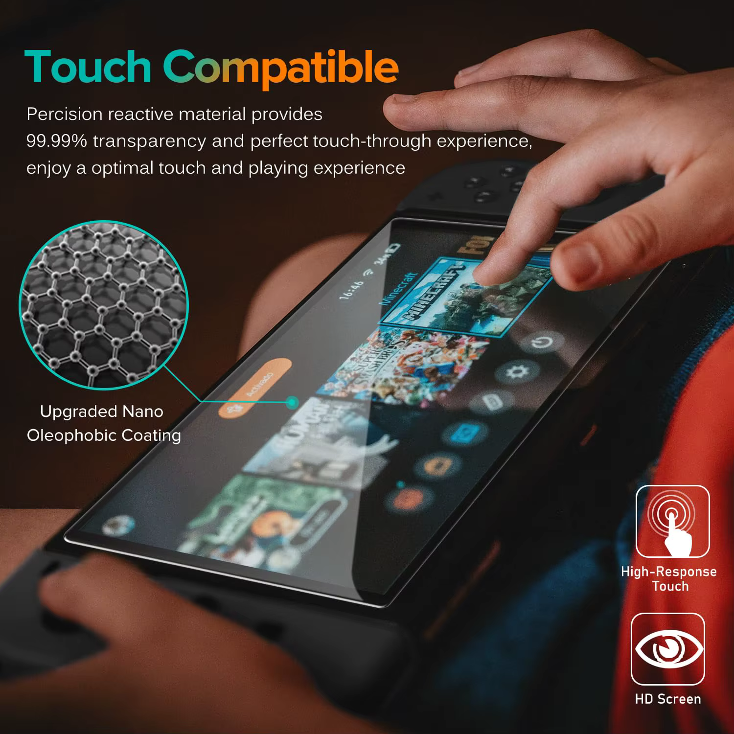 1/2/3 pièces protecteur d'écran en verre trempé pour Switch 2 Transparent HD clair anti-rayures protecteur d'écran accessoires