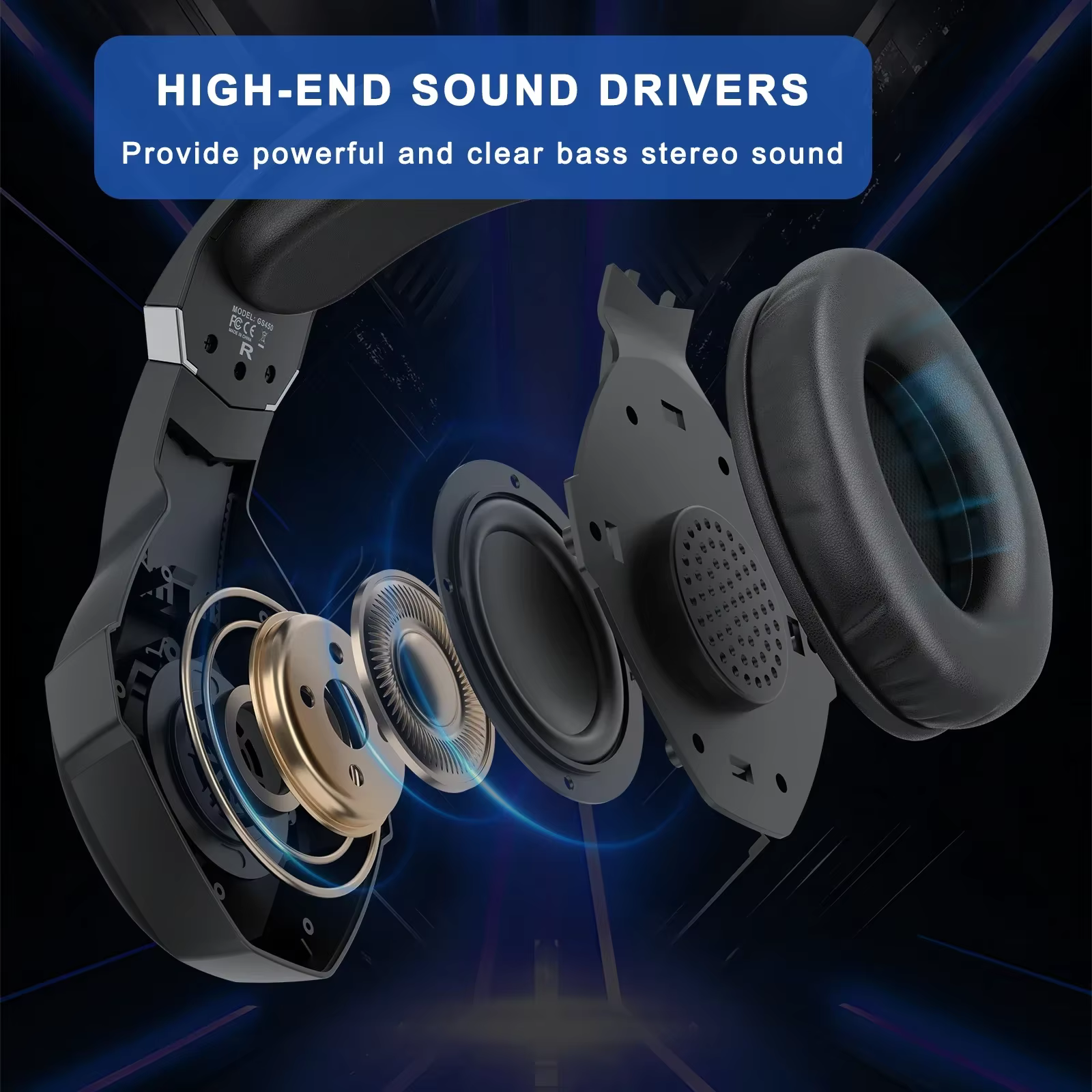 Casque de jeu filaire avec micro antibruit