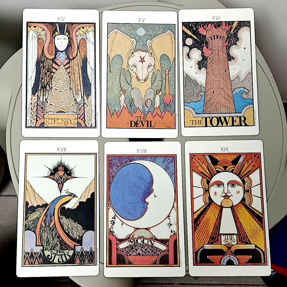 Jeu de Tarot aquaire 78 cartes de Tarot classiques imprimées sur 350GSM Double papier cartonné en relief 12*7cm