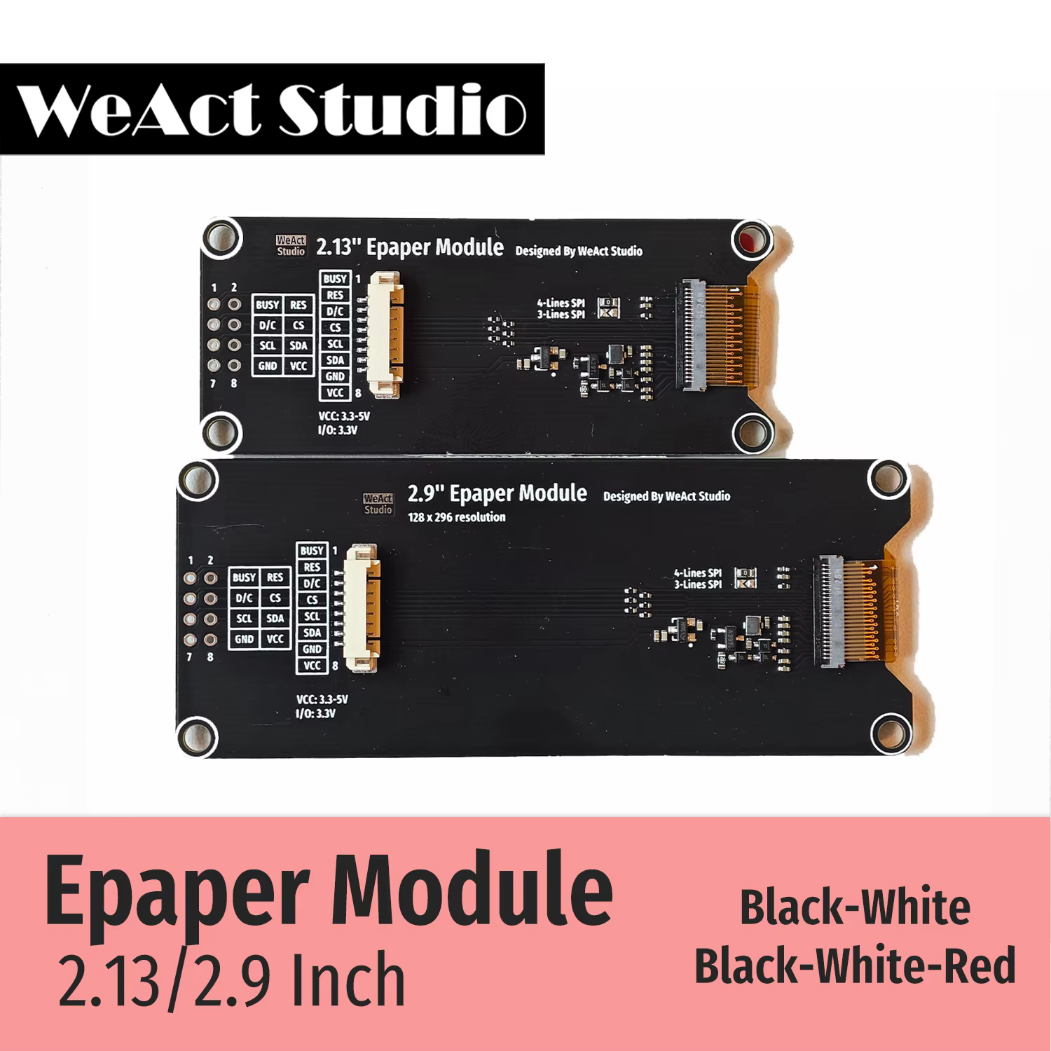 2.9 ''2.13" 2.9 2.13 pouces Module Epaper
