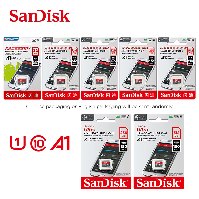 Sandisk Ultra Micro tf carte SD 128GB 32GB 64GB 256GB Mini