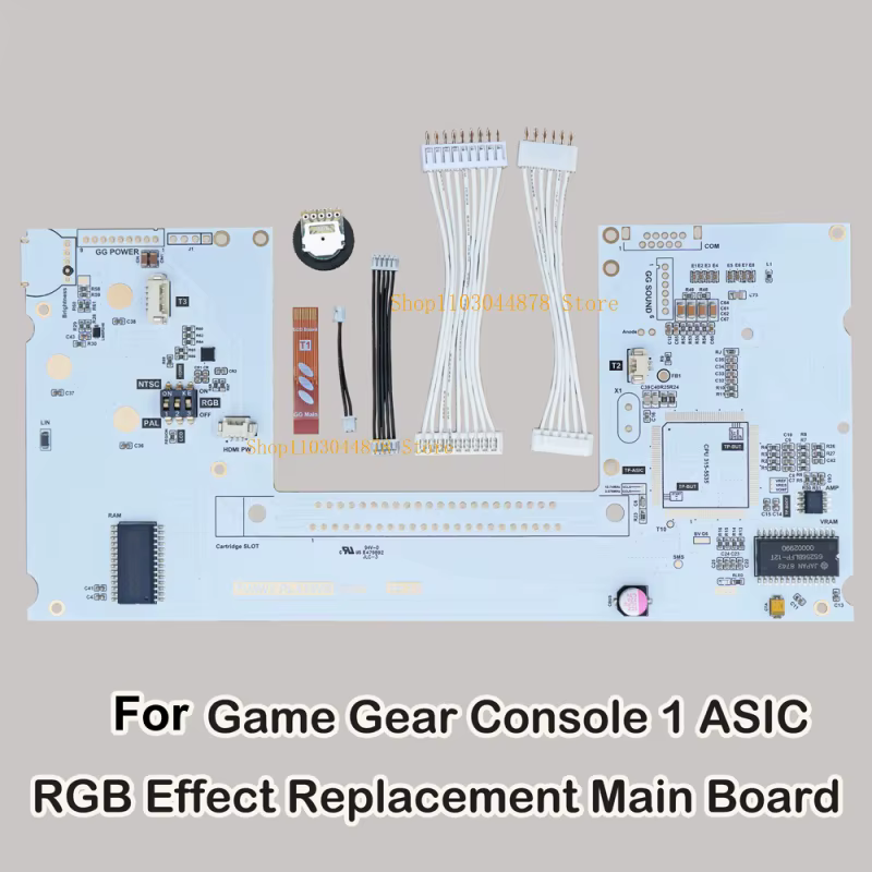Nouvelle carte mère de remplacement améliorée (monocarte) avec lumières RGB colorées sans processeur pour console de