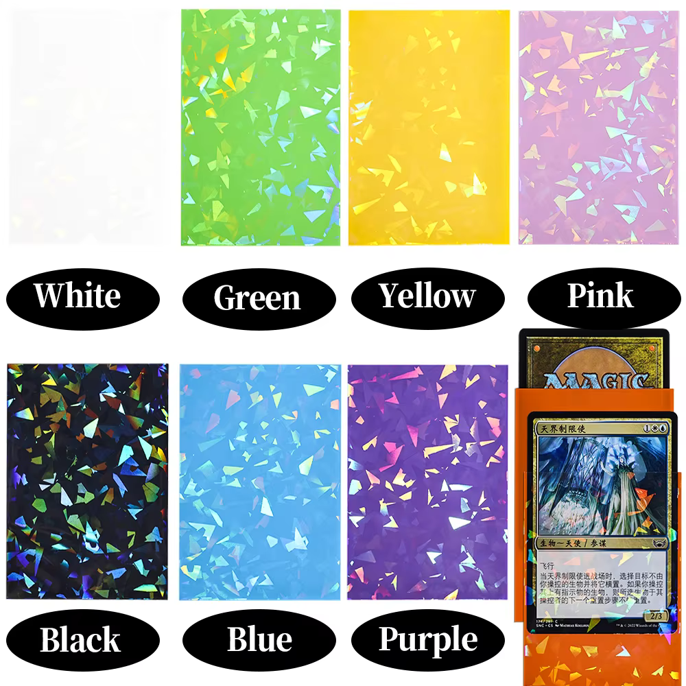 60 pièces/paquet 66*91mm cartes photo holographiques protecteur cartes manches carte transparente Pkm Film idole Photo manchon cadeaux emballage