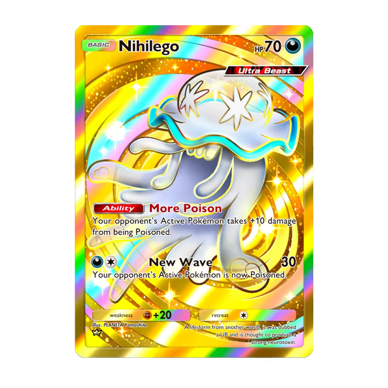 Couronne de poche série Rare PKM Eevee Lunala Arceus carte monstre faite maison textures gravées cartes de jeu de Collection Anime célibataires
