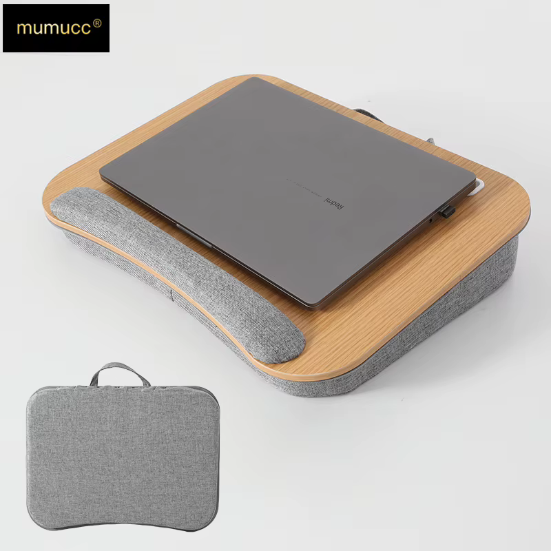 MUMUCC Bureau portable pour ordinateur portable avec coussin moelleux