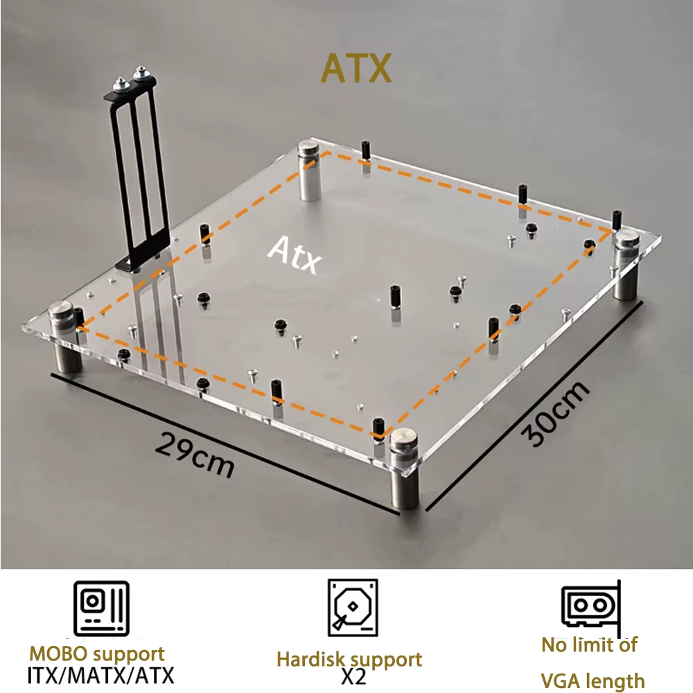 Accessoires de châssis d'ordinateur de plateforme MOBO