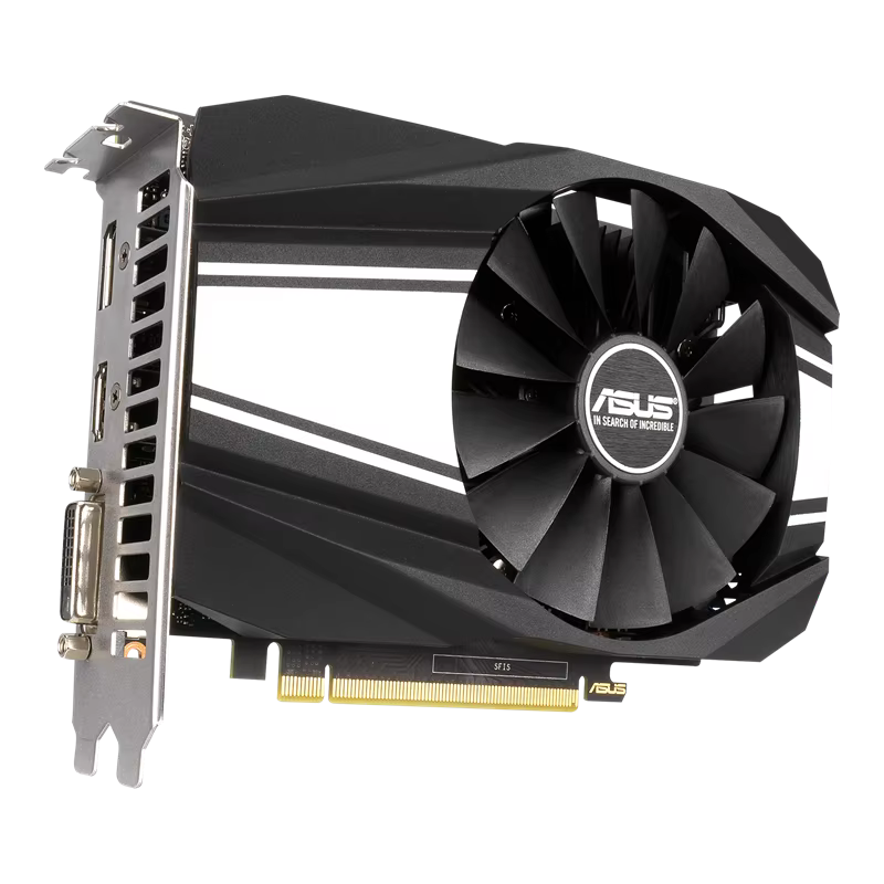 Carte graphique ASUS NVIDIA GTX 1660 PH GTX1660 6G 6GB GDDR5 PCI-E 3.0 HDMI DVI DP 8pin GPU pour bureau ou jeux pour PC
