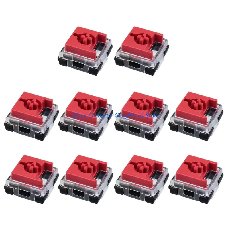 F68C 10 pièces commutateurs silencieux à profil bas avec oscillation réduite Double Contacts en or Rose claviers mécaniques