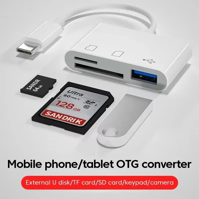 Lecteur de carte mémoire multi-ports 3 en 1