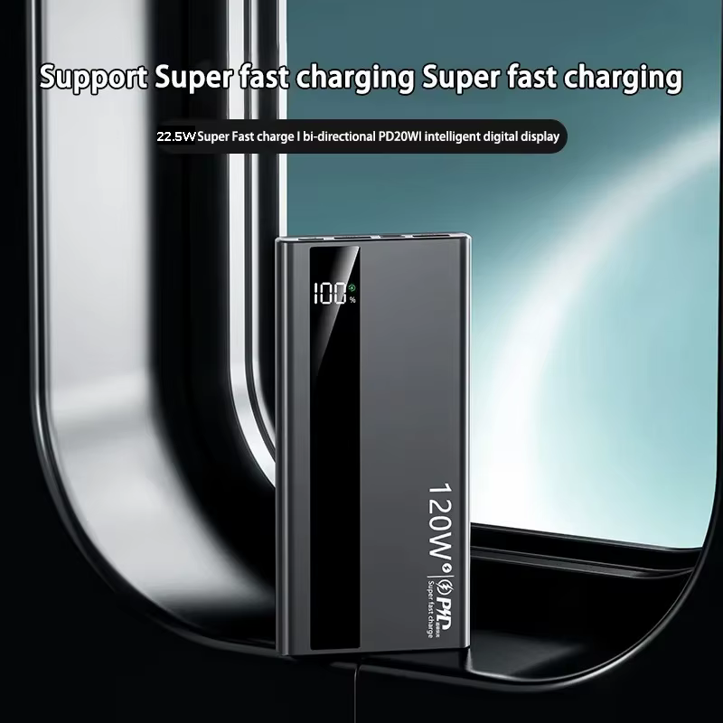 Batterie externe portable 20000mAh, charge rapide 22.5W, batterie externe haute capacité, alimentation mobile universelle pour iPhone Android
