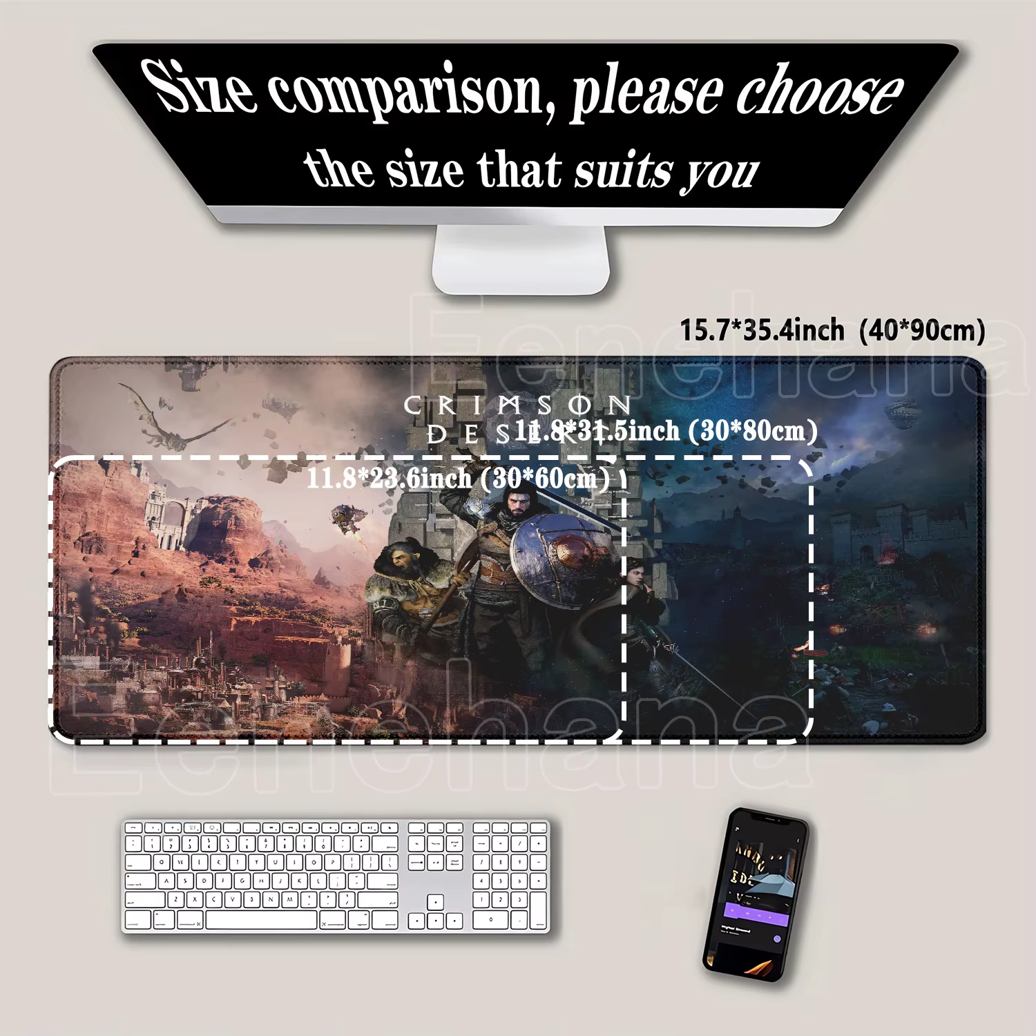 Tapis de souris pour jeux vidéo