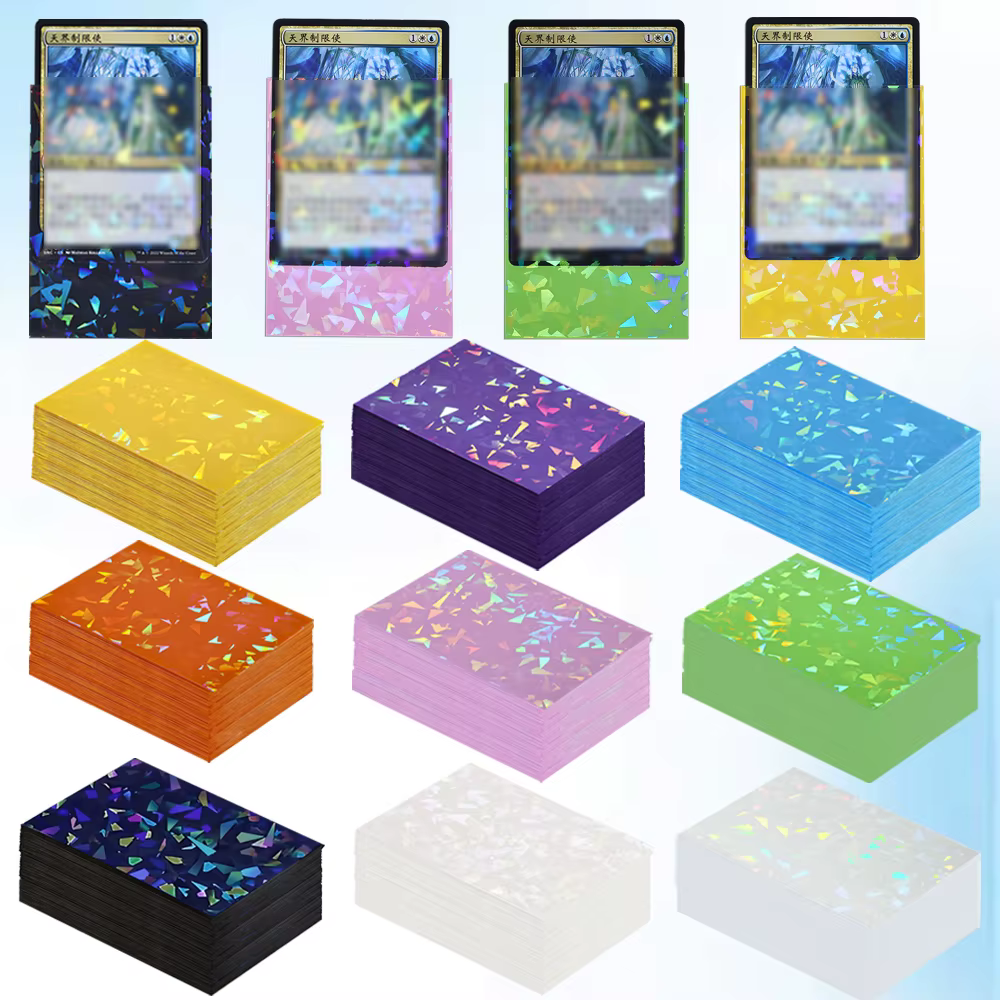 60 pièces/paquet 66*91mm cartes photo holographiques protecteur cartes manches carte transparente Pkm Film idole Photo manchon cadeaux emballage