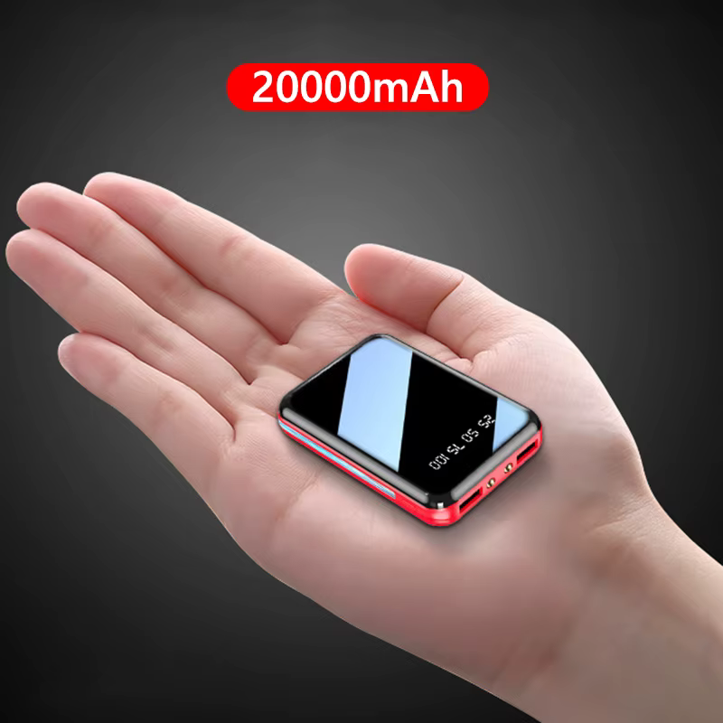 Banque d'alimentation Portable 20000mAh 2.1A charge rapide batterie externe Powerbank numérique pour iPhone 16 Samsung Huawei Xiaomi appauvrbank