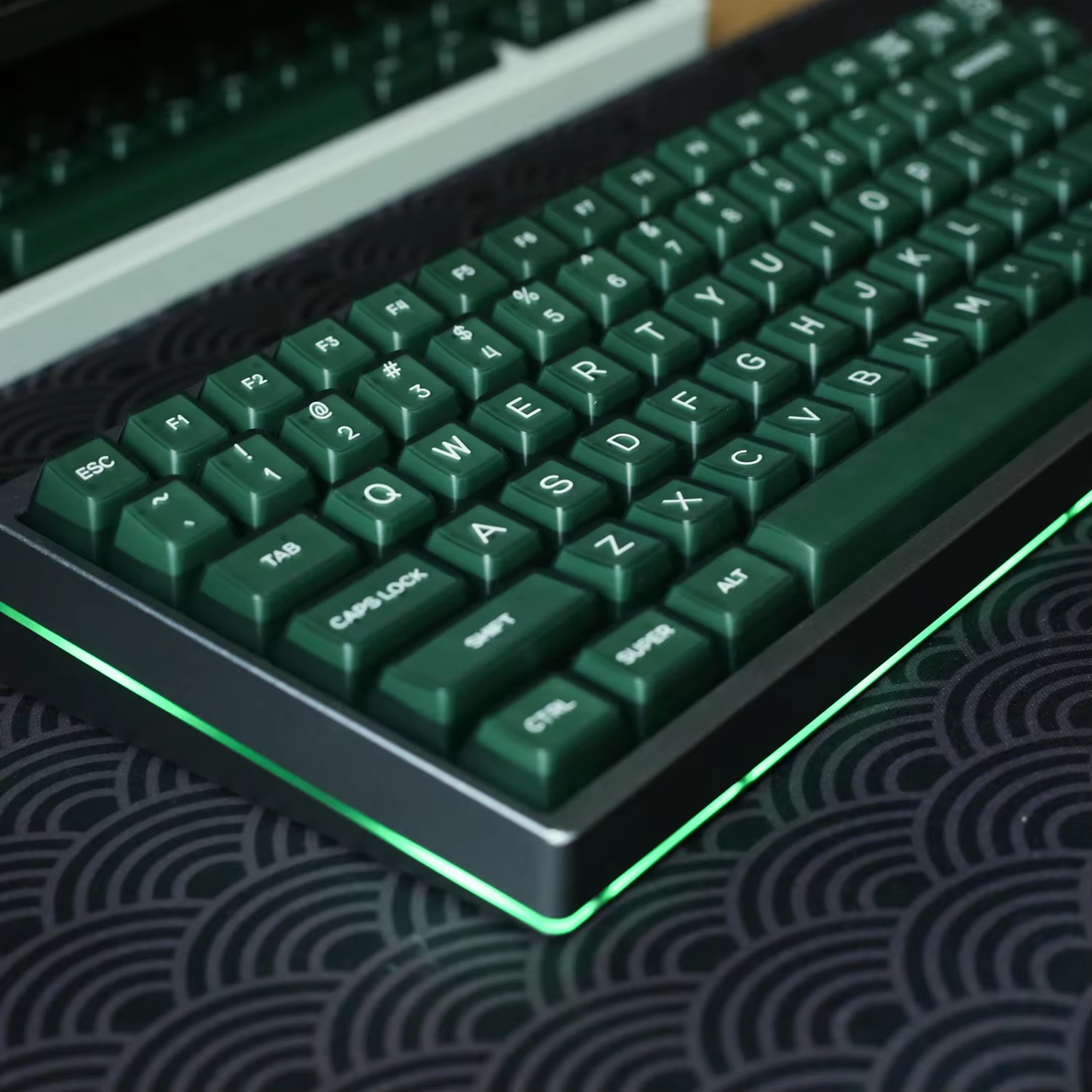 KBDiy SA profil vert translucide Keycaps pour clavier de jeu mécanique 135 touches capuchon Double injection MX commutateurs GMK67 GMK75/68