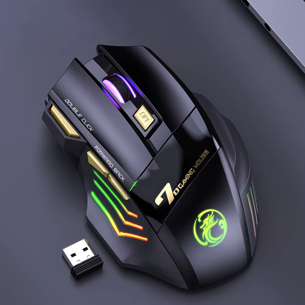 Souris de jeu sans fil USB IMICE GW-X7 3200 ug I mode touristes Rechargeable 7 prédire 2.4 mesurz