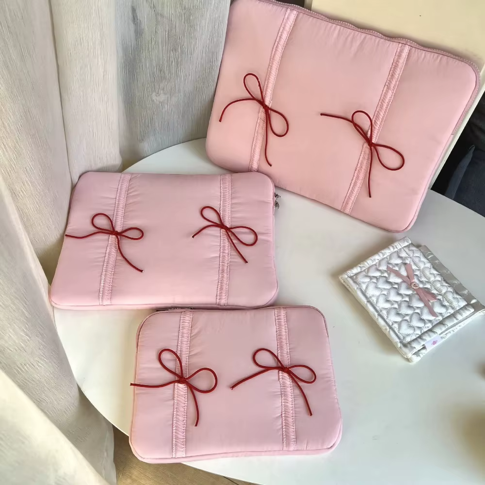 Mignon 11/14/15.6 pouces arc pochette d'ordinateur doux léger étui pour ordinateur portable antichoc sac