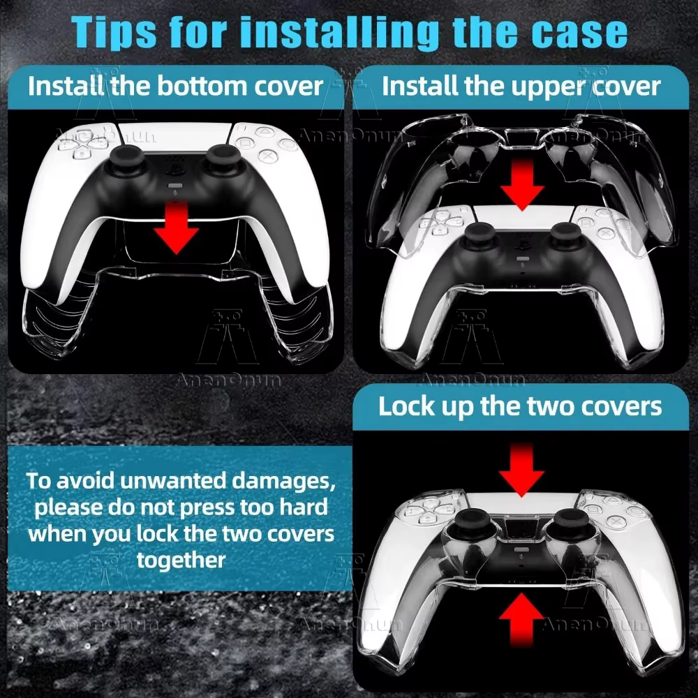 Étui de protection complet pour manette PS5