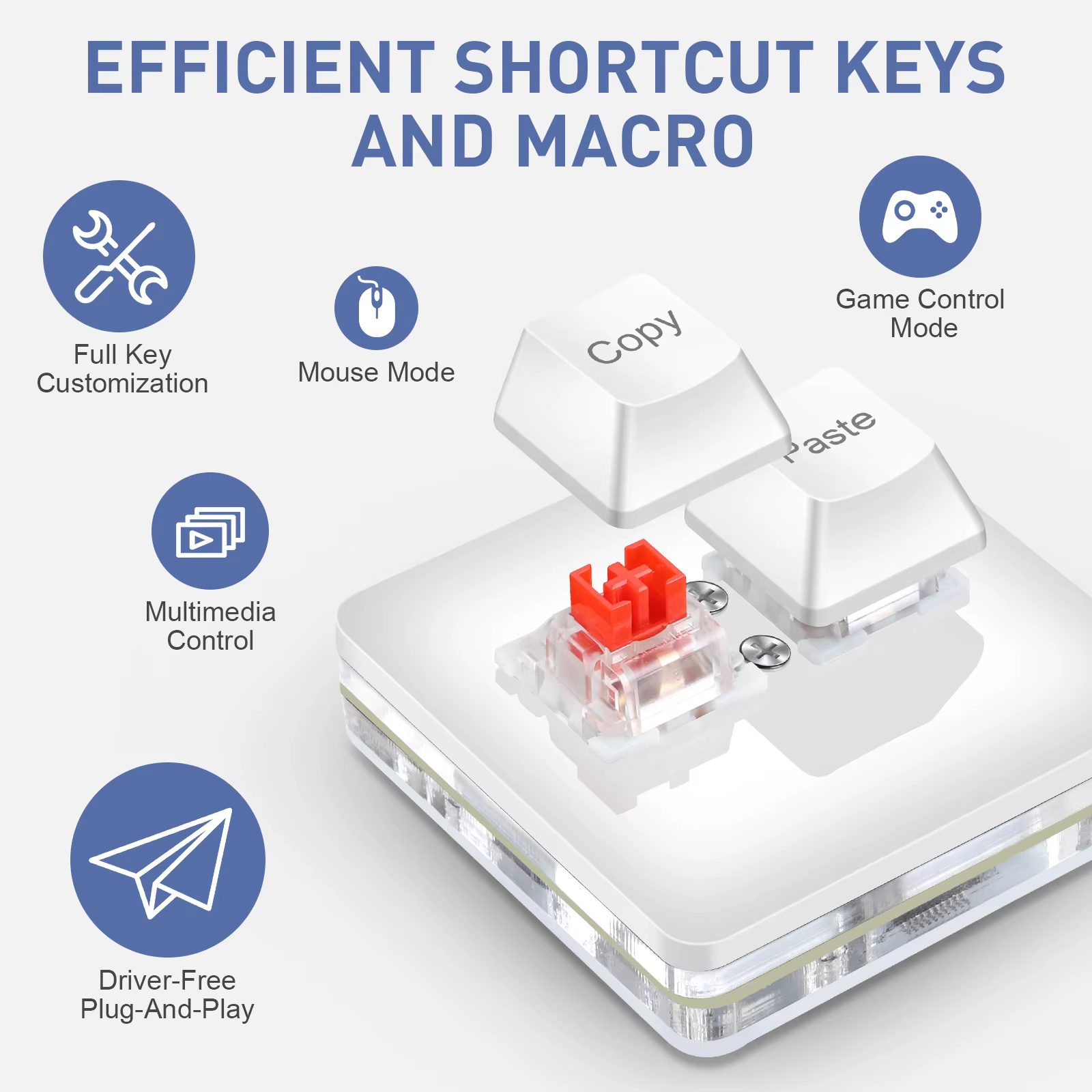 Clavier USB filaire SAYODEVICE pour copie et collage