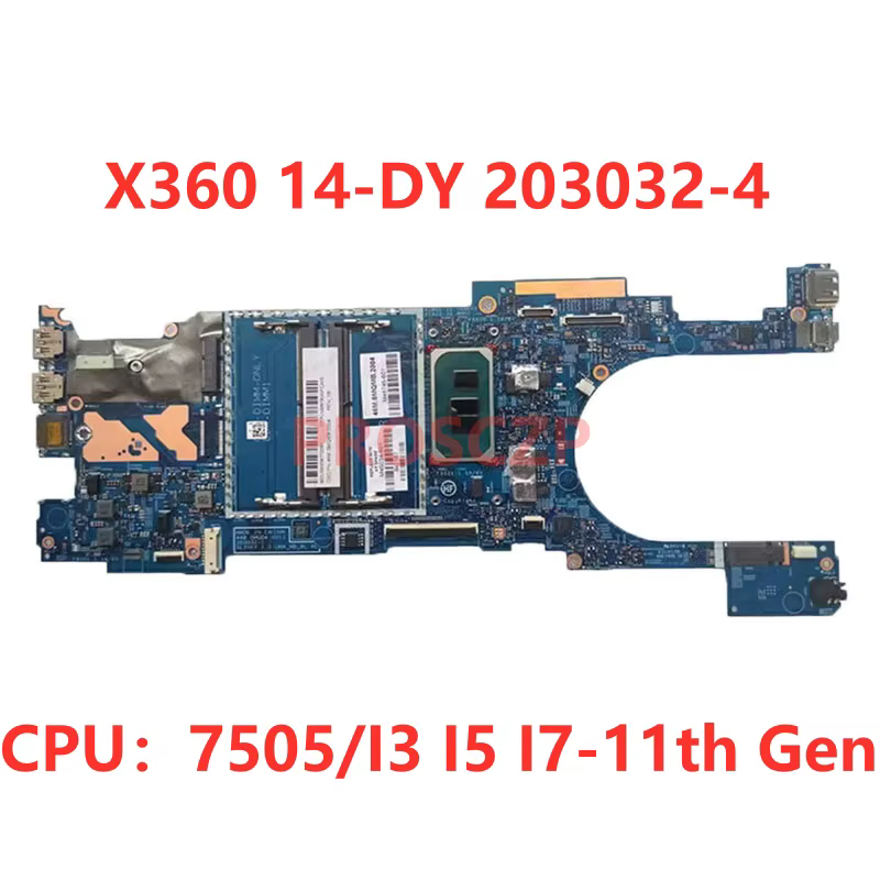 Carte mère pour ordinateur portable HP 14-DY 203032-1 203032-2 203032-3 203032-4