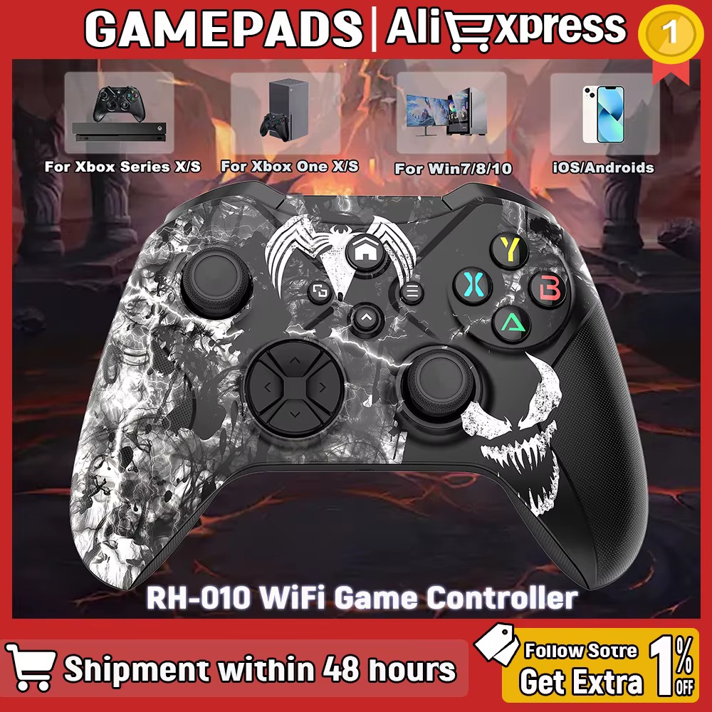 Manette de jeu sans fil Wifi pour Xbox One Series X/S PC