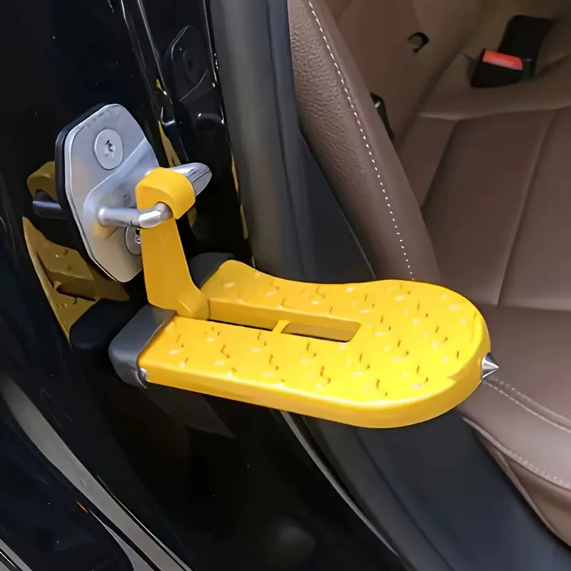 Marchepied de porte de voiture pliable 1 pièce, support métallique Durable pour un accès facile au toit. Ajustement universel pour la plupart des véhicules.