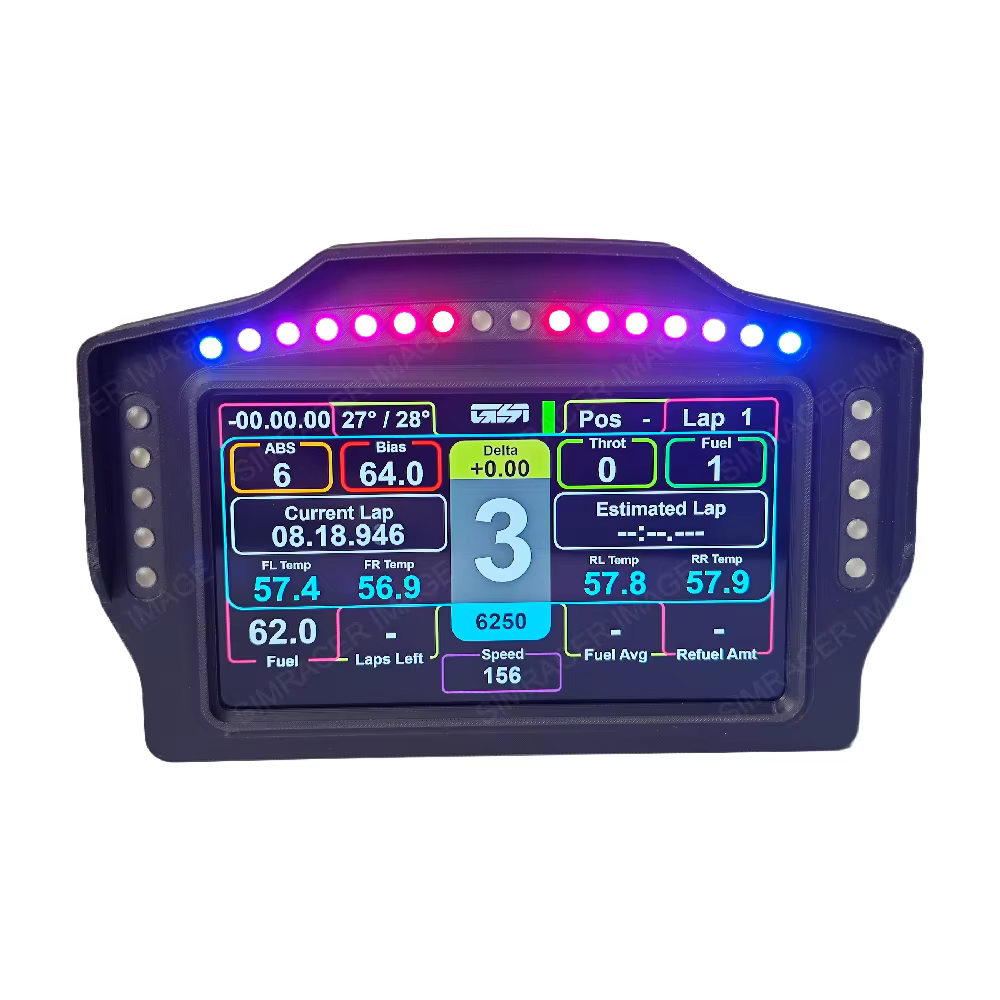 Tableau de bord USB Simracing Games de 7 pouces