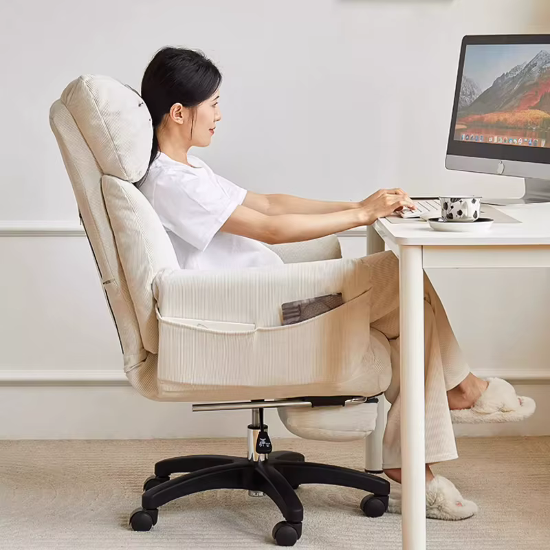 Chaises de canapé confortables à siège long, chaises pouf, chaises de jeu, tabouret de bureau de chambre à coucher, doux et confortables