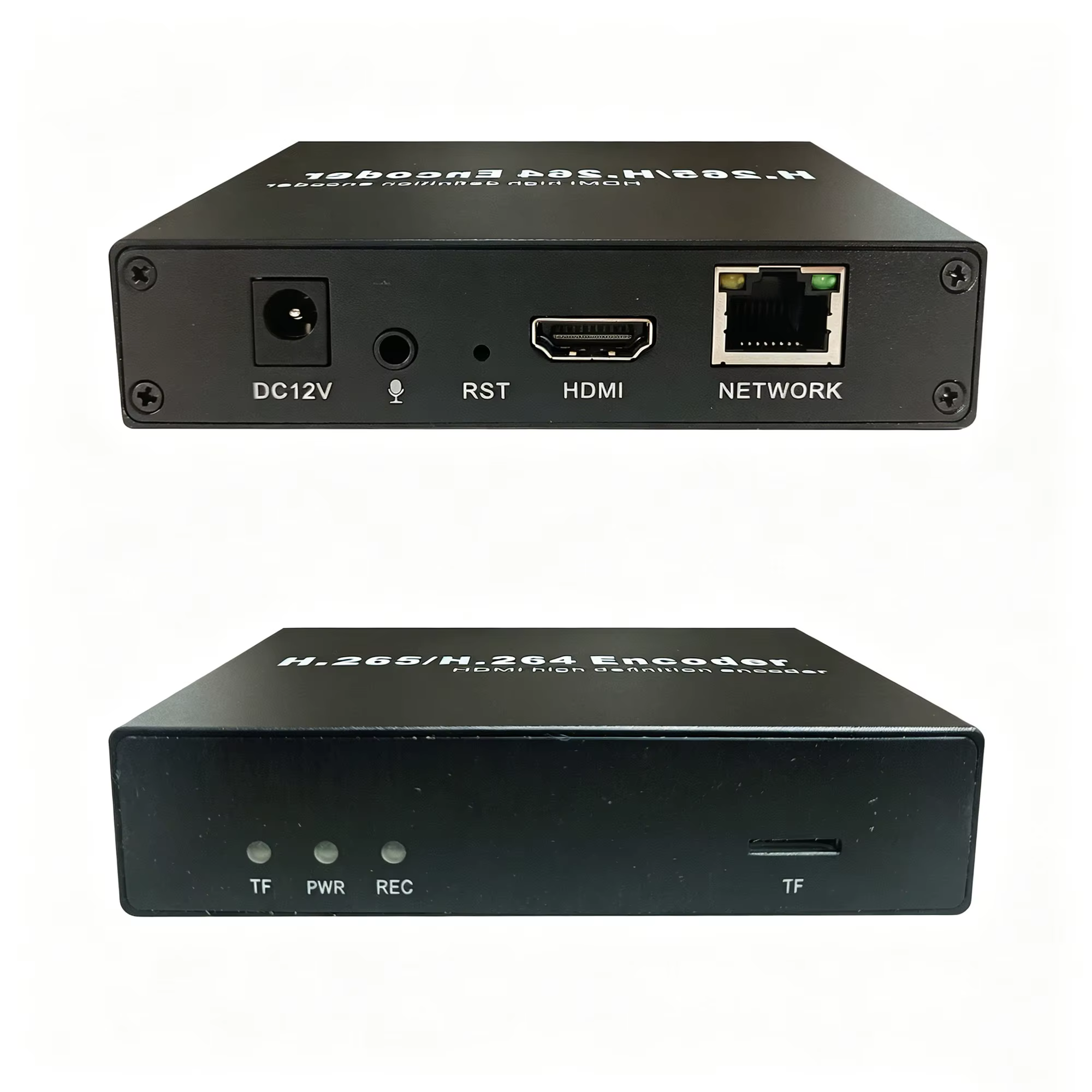 Encodeur vidéo HD 4k en direct, streaming H.265 HEVC H.264 WiFi HDMI vers IP avec enregistrement sur carte TF, RTMP RTSP SRT UDP HLS ONVIF