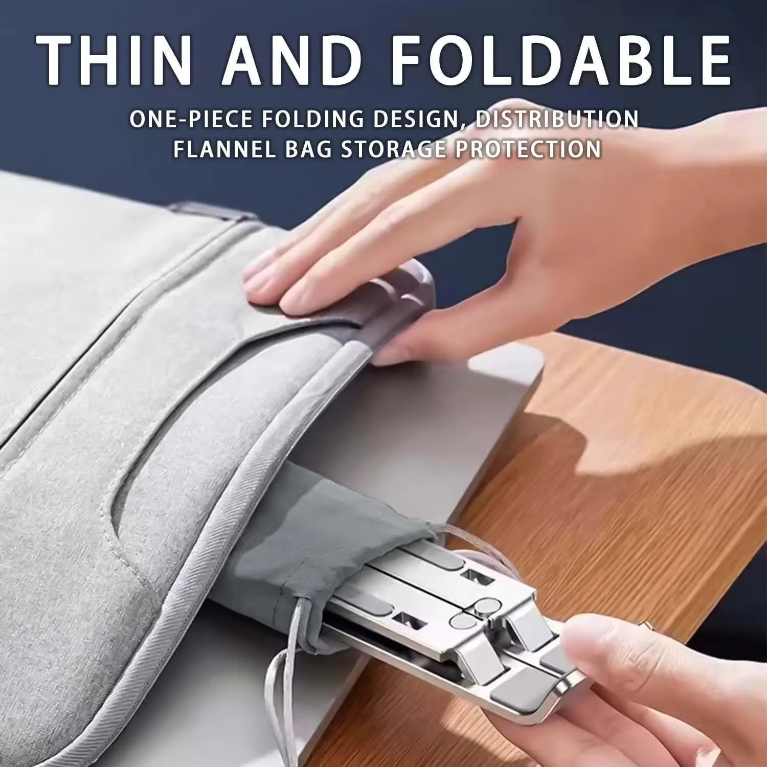 Support pour ordinateur portable réglable en aluminium – Hauteur à 6 niveaux