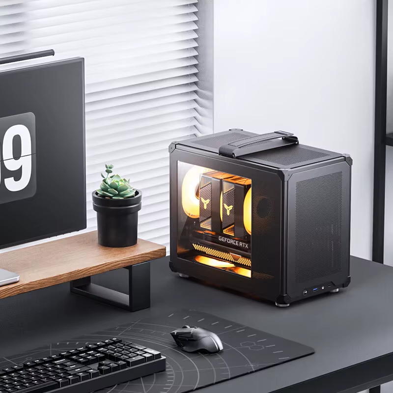 JONSBO C6 MAX poignée en maille boîtier MATX Installation sans outil