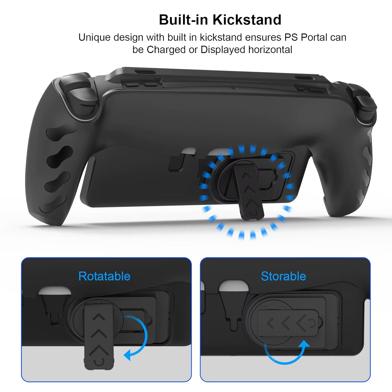 Étui de protection en TPU pour console portable PS5 + coque détachable