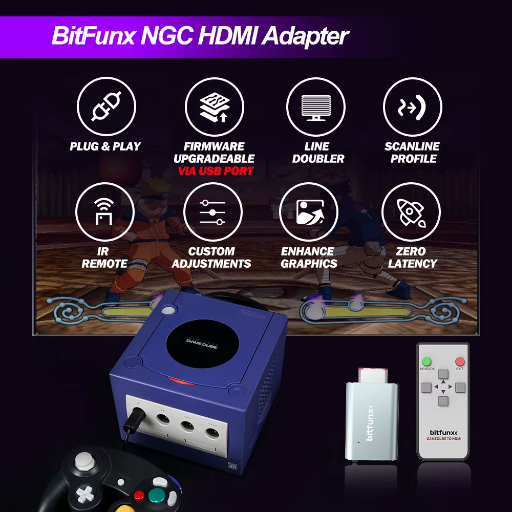 Bitfunx GC Vidéo HDMI ™ Adaptateur numérique AV vers
